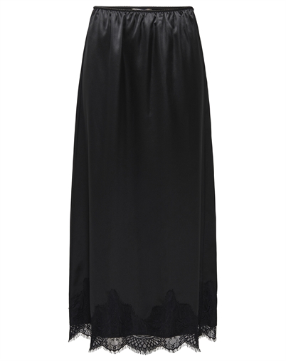 Only - ONLBella Satin Lace Rock - Black